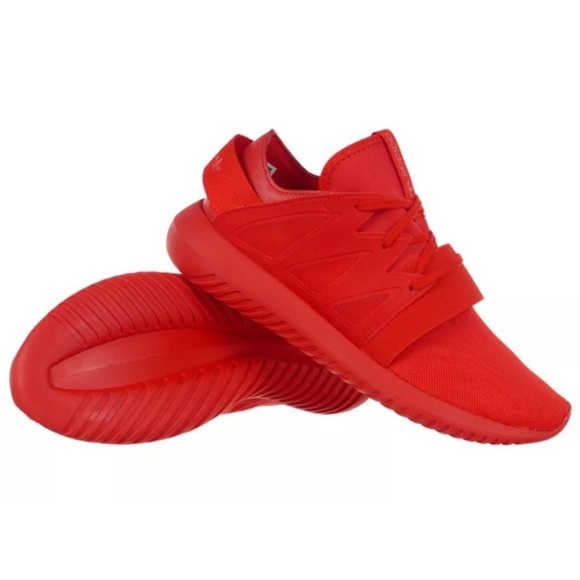Adidas Tubular Viral Red Running Shoes / Tennis Shoes / Sneakers - Picture 7 of 10